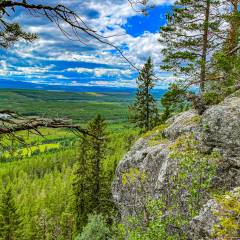 Aussicht bei der Wanderung zum Stortjärnberget